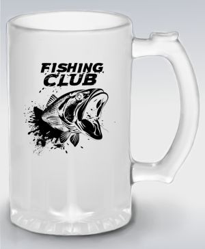Fishing club, černý potisk
