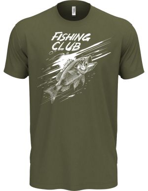 Fishing club, V2, bílý potisk