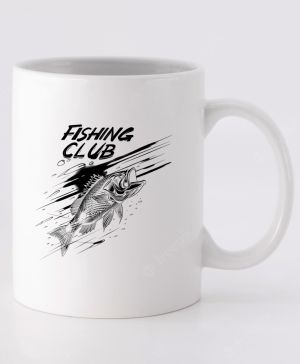 Fishing club, V2, černý potisk