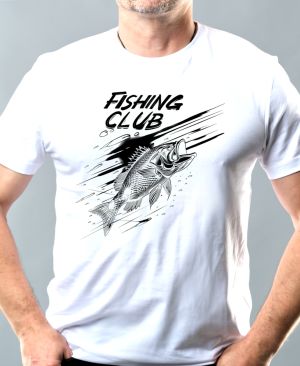 Fishing club, V2, černý potisk