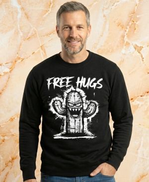 Free hugs, bílý potisk