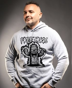 Free hugs, černý potisk