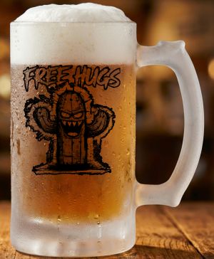 Free hugs, černý potisk