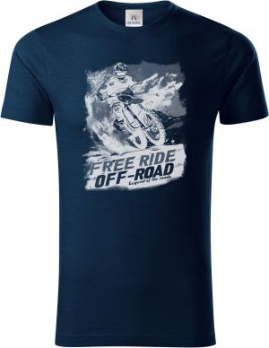 FREE RIDE. Enduro, Motocross, bílý potisk