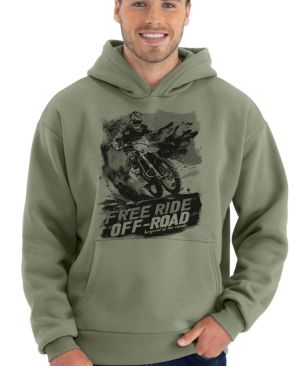 FREE RIDE. Enduro, Motocross, černý potisk