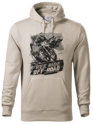 FREE RIDE. Enduro, Motocross, černý potisk