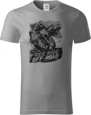 FREE RIDE. Enduro, Motocross, černý potisk