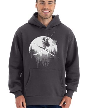 Freestyle lyžař, bílý tisk