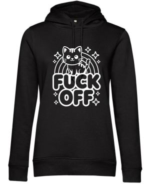 Fuck off kočka, bílý tisk