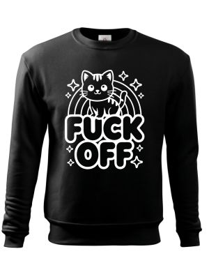 Fuck off kočka, bílý tisk