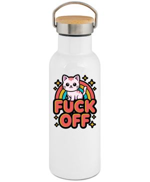 Fuck off kočka, černý tisk
