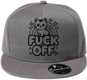 Fuck off kočka, černý tisk