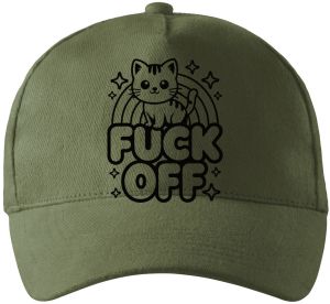 Fuck off kočka, černý tisk