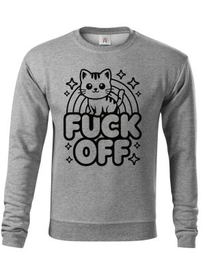 Fuck off kočka, černý tisk