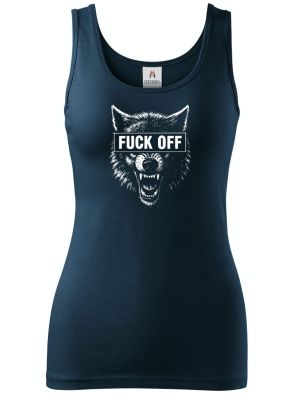 Fuck off vlk,V2, bílý tisk