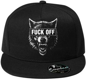 Fuck off vlk,V2, bílý tisk
