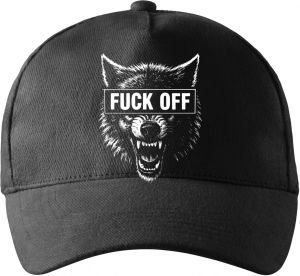 Fuck off vlk,V2, bílý tisk