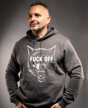 Fuck off vlk,V2, bílý tisk