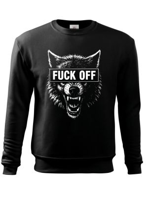Fuck off vlk,V2, bílý tisk