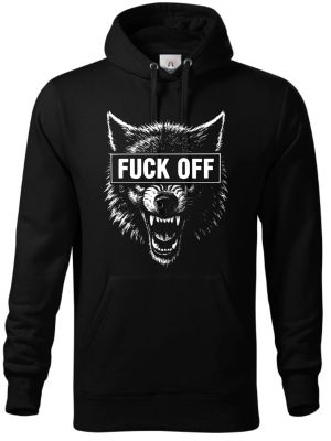 Fuck off vlk,V2, bílý tisk