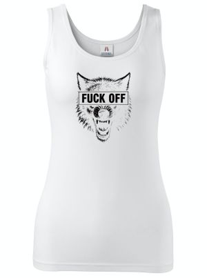 Fuck off vlk,V2, černý tisk