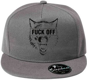 Fuck off vlk,V2, černý tisk
