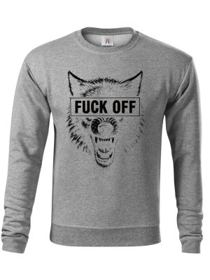 Fuck off vlk,V2, černý tisk