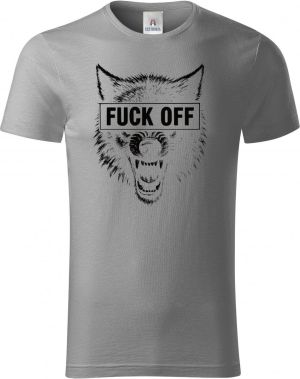 Fuck off vlk,V2, černý tisk