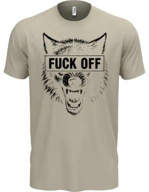 Fuck off vlk,V2, černý tisk