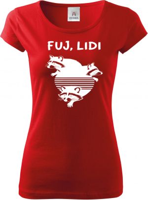 Fuj, lidi, bílý potisk