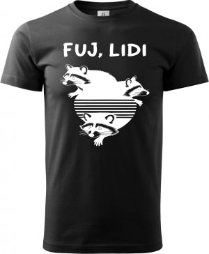 Fuj, lidi, bílý potisk