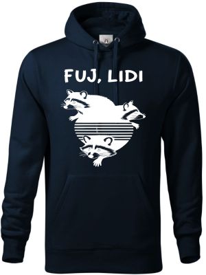 Fuj, lidi, bílý potisk