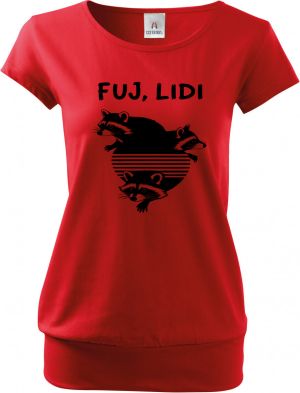 Fuj, lidi, černý potisk