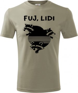 Fuj, lidi, černý potisk