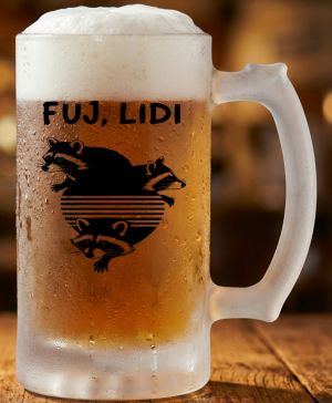 Fuj, lidi, černý potisk