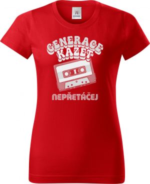 Generace kazet – Nepřetáčej, bílý tisk