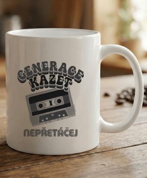 Generace kazet – Nepřetáčej, černý tisk