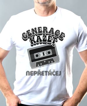 Generace kazet – Nepřetáčej, černý tisk