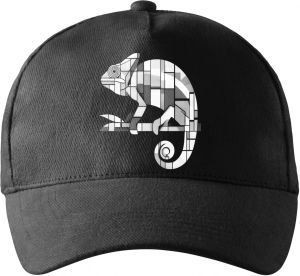 Geometrický chameleon, bílý potisk