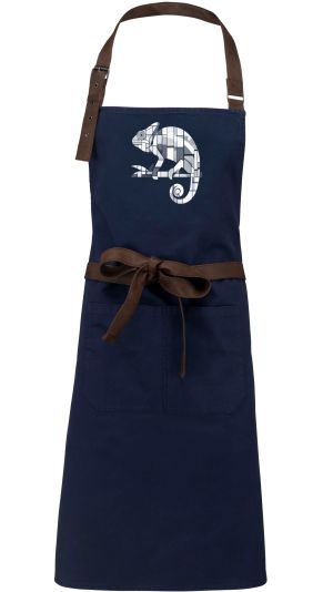 Geometrický chameleon, bílý potisk