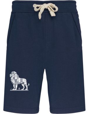 Geometrický lev, bílý potisk