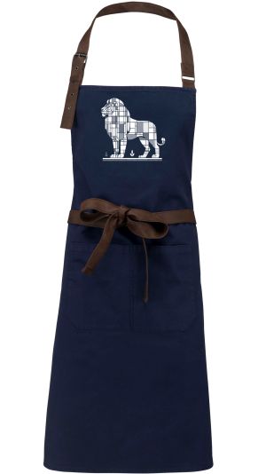 Geometrický lev, bílý potisk