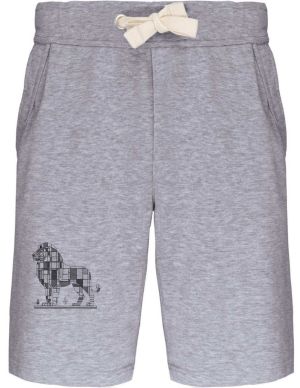 Geometrický lev, černý potisk