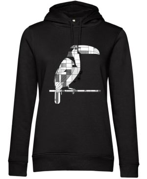 Geometrický tukan, bílý potisk