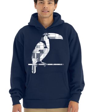 Geometrický tukan, bílý potisk