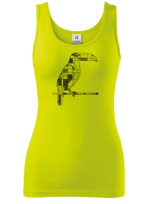 Geometrický tukan, černý potisk