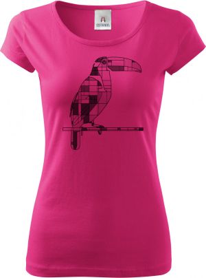 Geometrický tukan, černý potisk