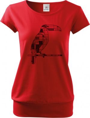 Geometrický tukan, černý potisk