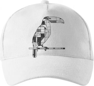 Geometrický tukan, černý potisk