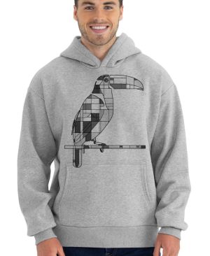 Geometrický tukan, černý potisk